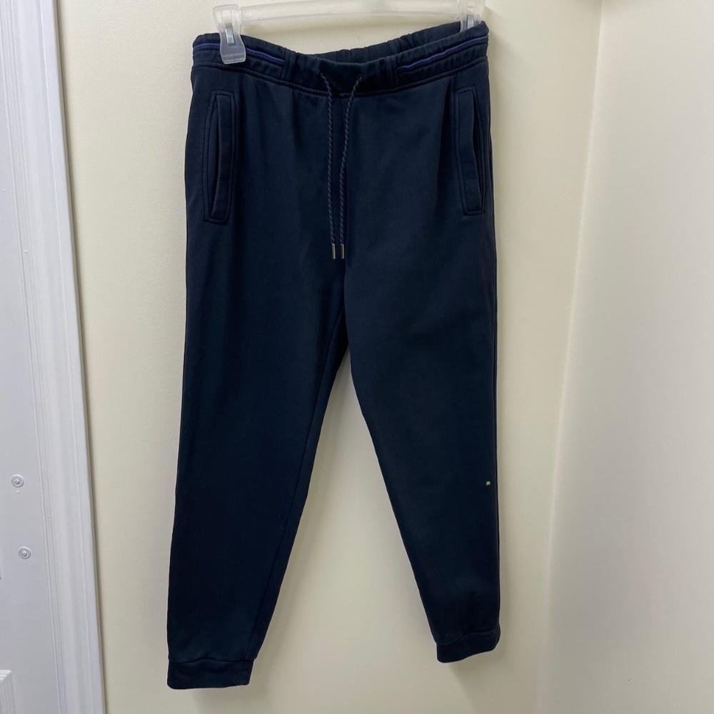 Hugo Boss Unisex 100% Cotton Dark Blue Jogging Pants Size S Unisex